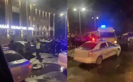 Семейде облыстық сот алдында ер адам өзін өртеп, көз жұмды