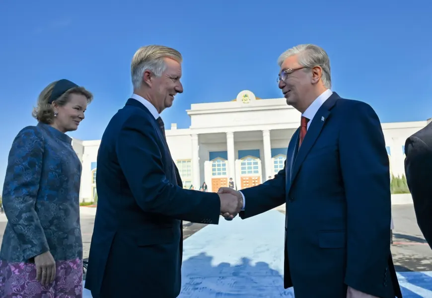 Тоқаев Король Филипп пен Патшайым Матильданы шығарып салды